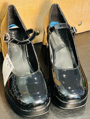 Steve Madden Black Mary Jane Pump Patent Leather Size 6.5