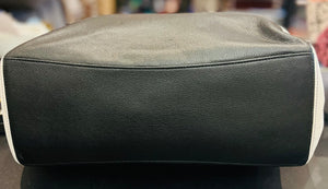 Kate Spade Rosie Color Block (B/W) Pebbled Leather Large 12”x20” Tote Satchel