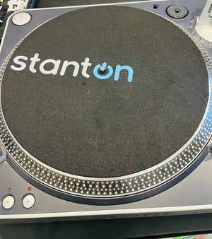 STANTON T6.0 Turntable Direct-Drive Motor Vinyl Record Player w Power Cord and Soft Cover