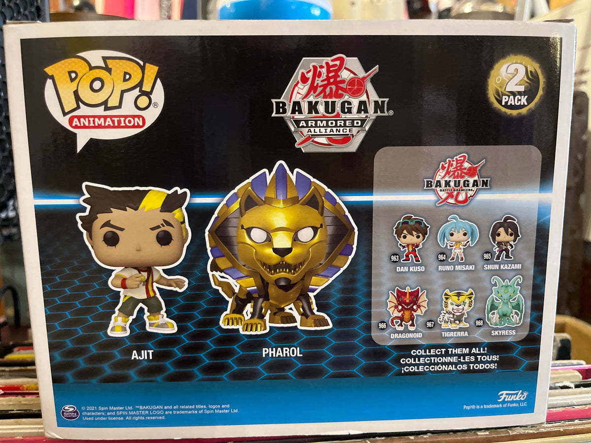 POP Ajit &amp; Pharol Bakugan Vinyl Figures 2 Pack