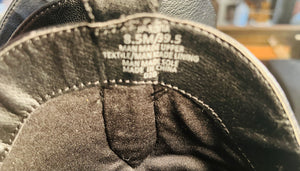 Jessica Simpson Black Leather Heeled Studded Pointy Shoes 8.5