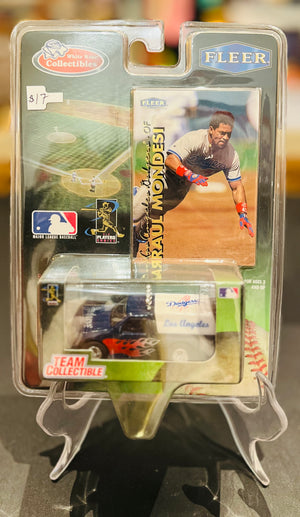 Vtg White Rose Collectibles by Fleer Baseball Diecast Vehicle and Trading Card