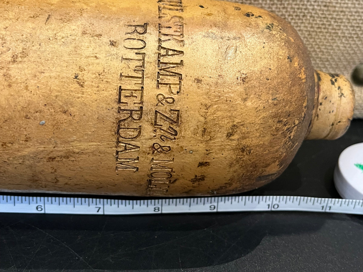 Antique 1900s Dutch Hulstkamp &amp; Zoon &amp; Molyn Gin Jug Bottle