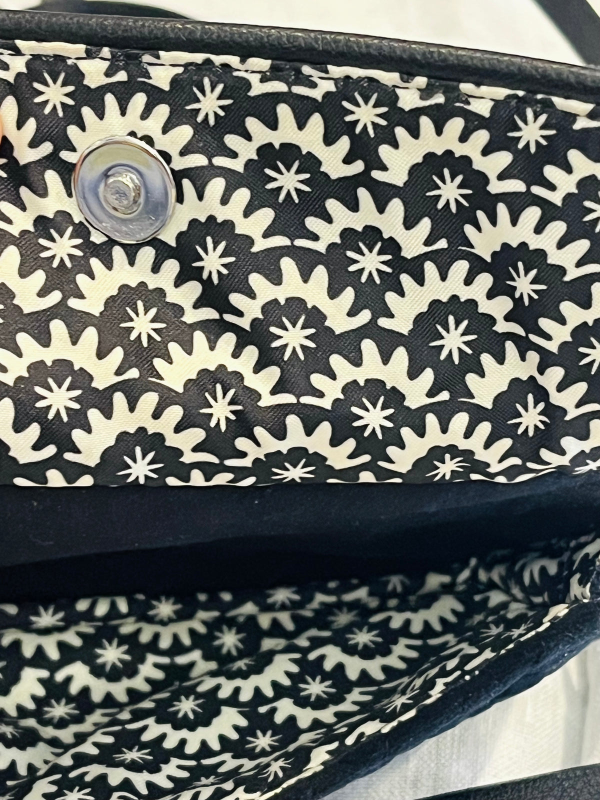 Vera Bradley Classic 6.5” RFID All-in-One Crossbody Wallet Adjustable Strap BLACK 🔥