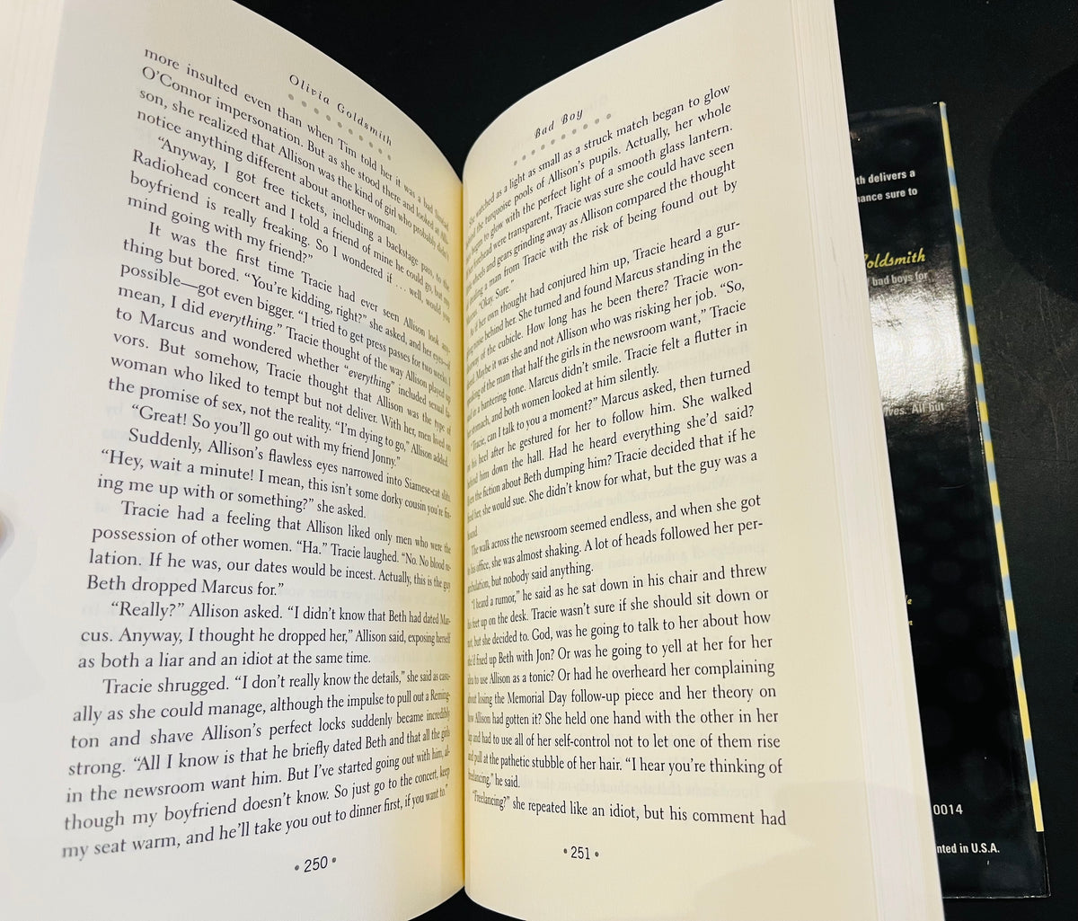 Bad Boy A Novel By Plivia Goldsmith SIGNED