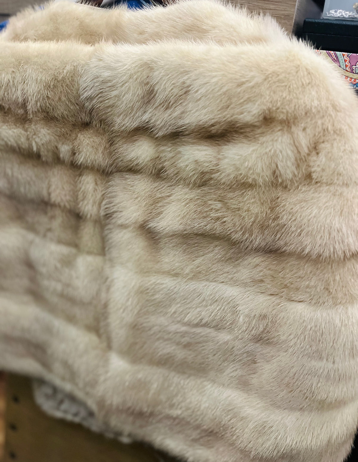 VTG C Morrissey Mink Fur Cape Tan - Great Condition!