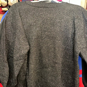 H&M Black Sparkly Sweater Dress SzM USED