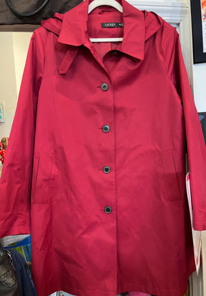 Lauren Ralph Lauren used Red Hooded Jacket Womens 2XL