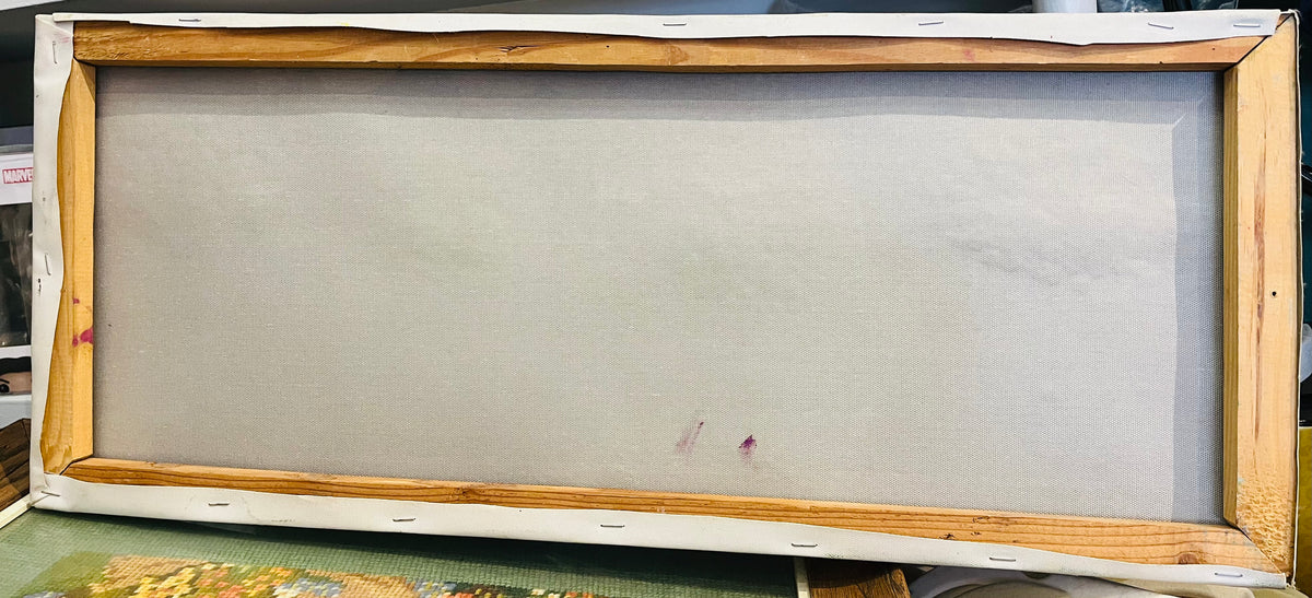 The Vietnam Experience Colorful Painting on Canvas 10”x23.5”