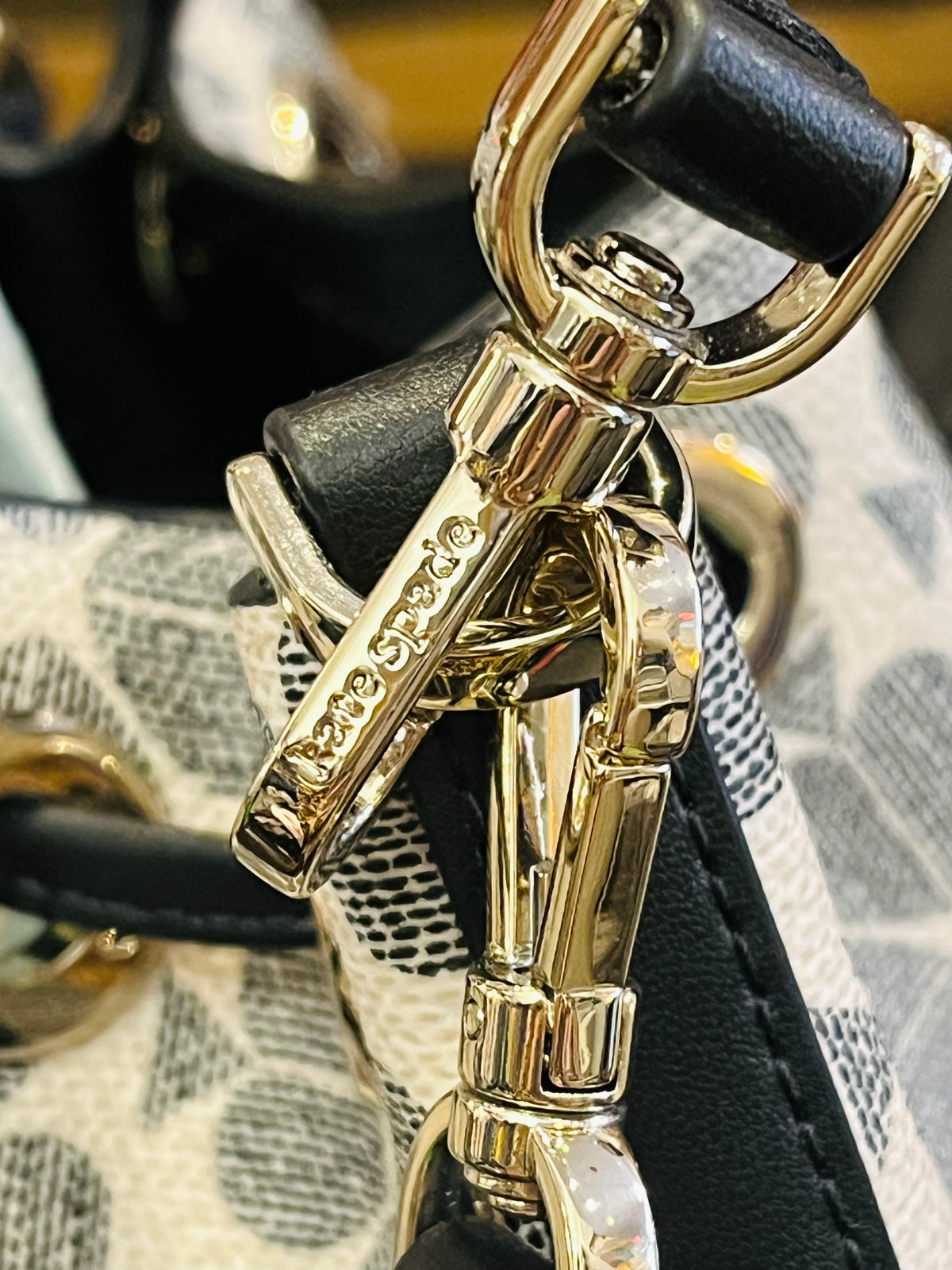 Trending Kate Spade Small Flower Bucket Bag Black Excellent Used Condition!