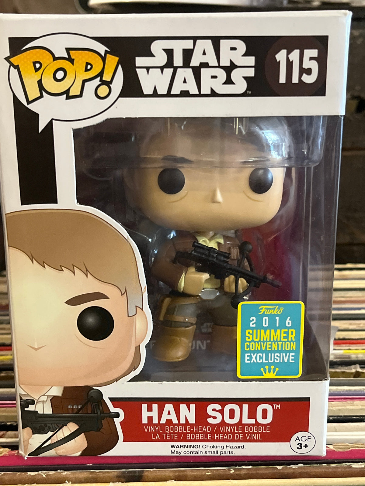 POP Star Wars Han Solo #115 Bobble Head 2016 Sunmer Convention