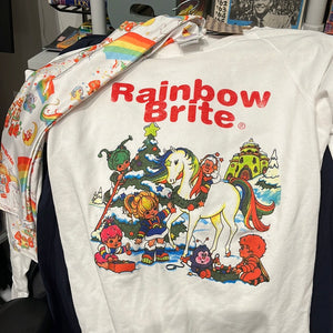 Rainbow Brite Vintage Truffle Shuffle Sweatshirt and shiny leggings USED