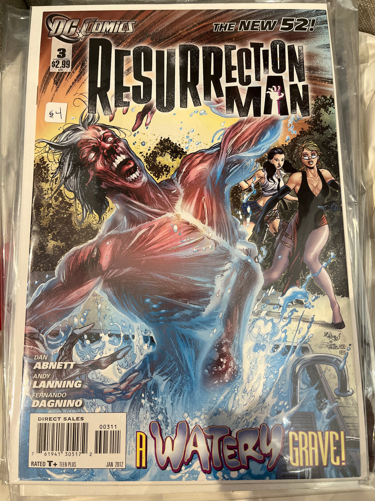 DC Comics The New52 Resurrection Man a Watery Grave Comic