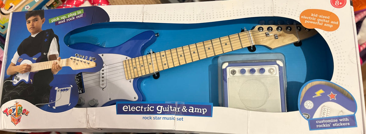 Geoffrey’s Toy Box Electric Guitar & Amp Ages 8+ New in Box