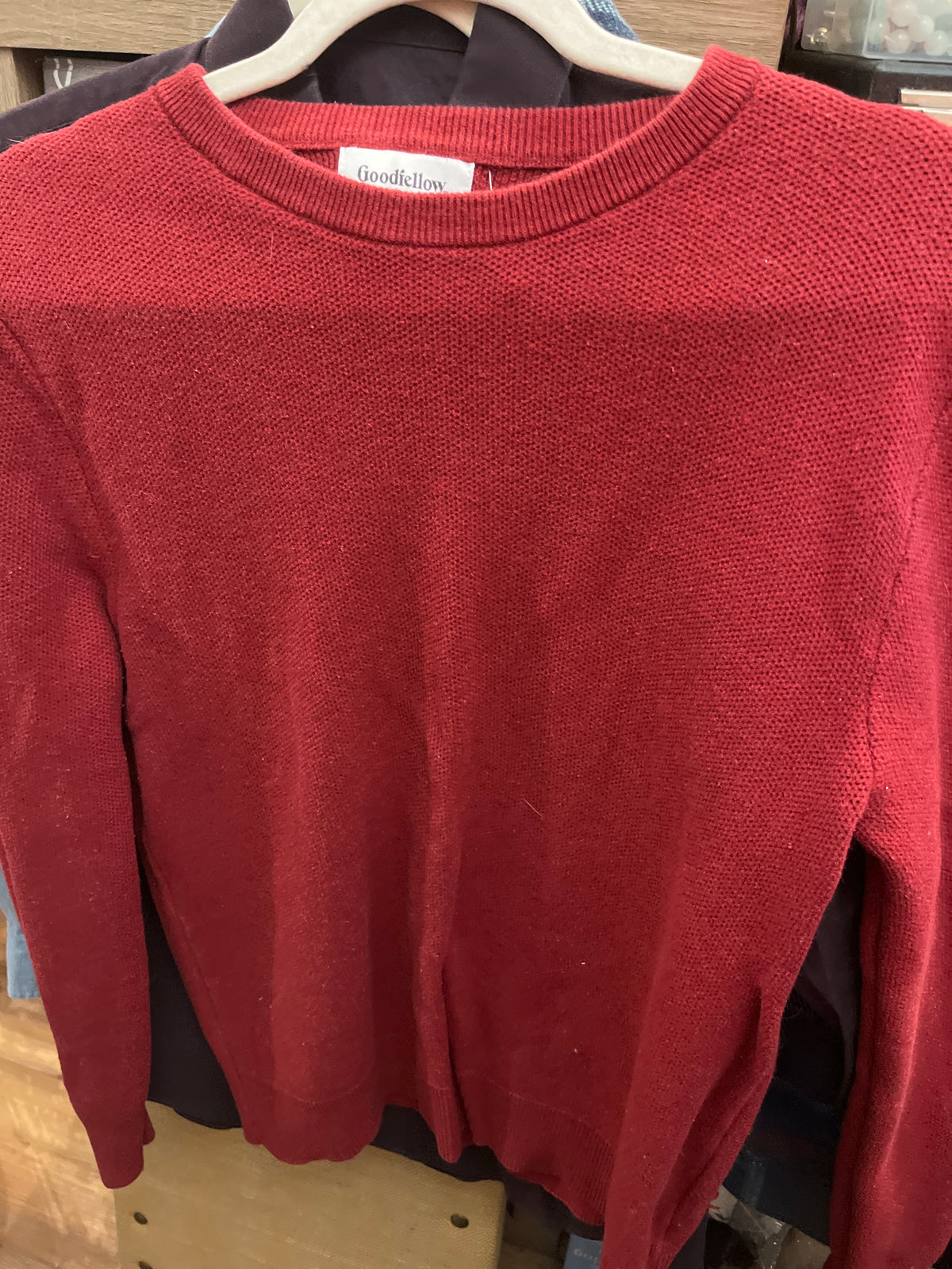 Goodfellow Bergundy Knit Sweater sz Men Medium