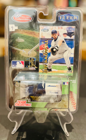 Vtg White Rose Collectibles by Fleer Baseball Diecast Vehicle and Trading Card