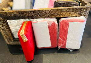 Vegan Leather Small 4” Zip Around Wallets - Muliple Colors New