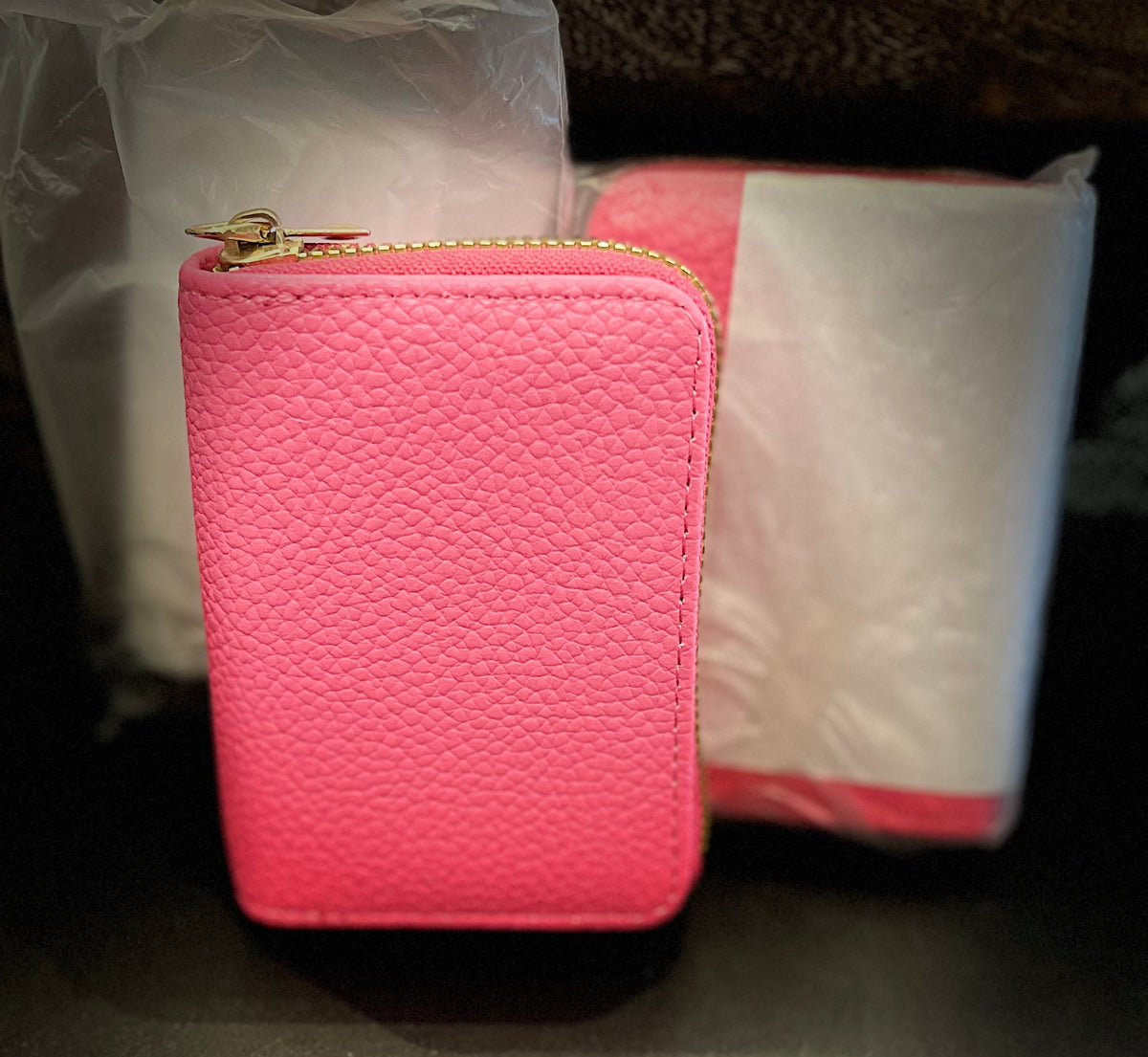 Vegan Leather Small 4” Zip Around Wallets - Muliple Colors New