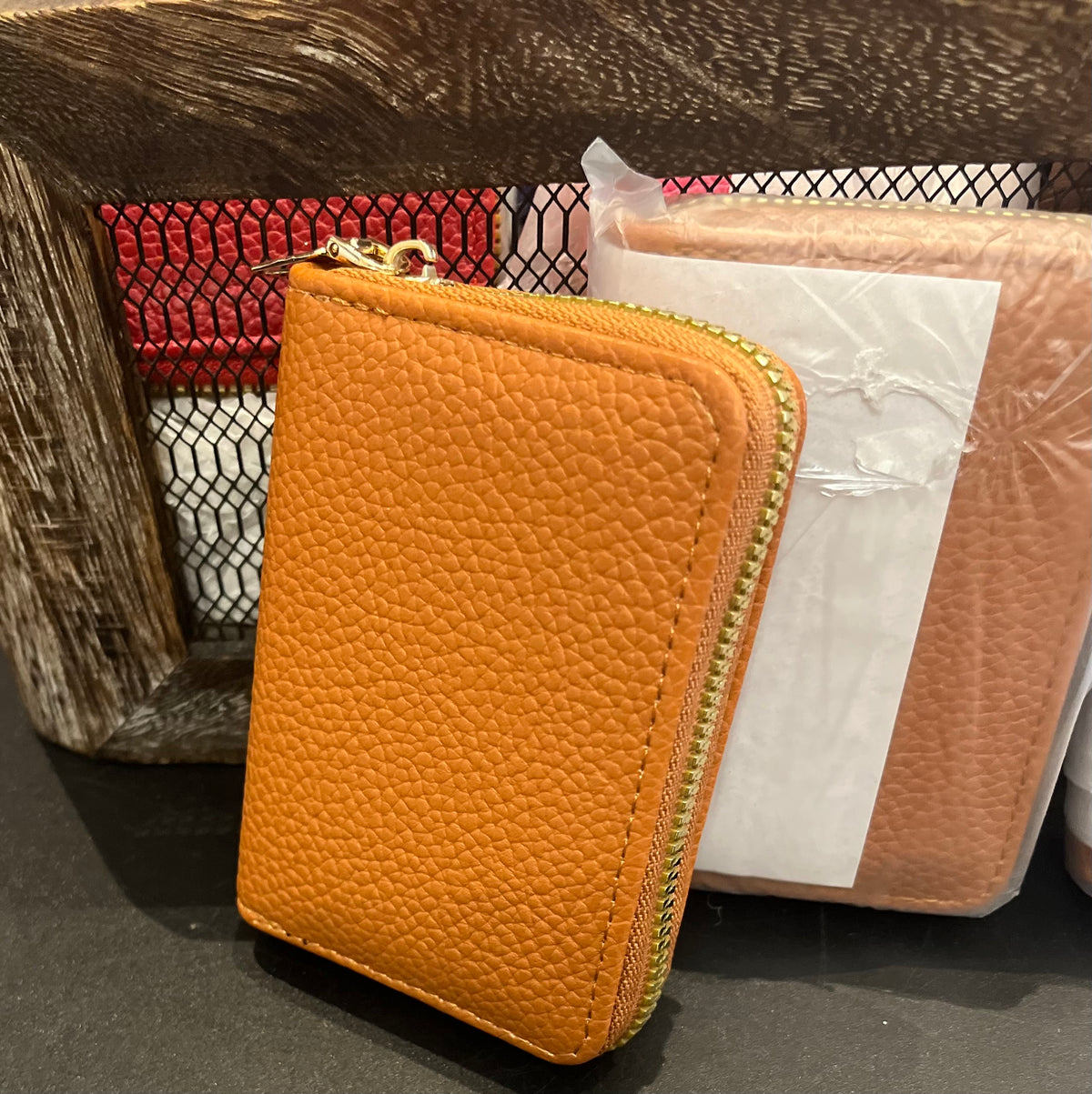 Vegan Leather Small 4” Zip Around Wallets - Muliple Colors New