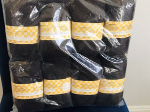 Spinnerin LOT:8  Skeins Yarn Sweater 100% Orlon Acrylic 2ozColor3013 Dark Brown