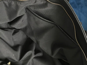 Shiraleah Women’s Black Vegan Leather Pom Pom Style 23" Tote NEW W TAG Stunning!