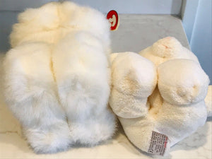 VINTAGE USED Ty CLASSIC 1995 Faith The Praying Bear W Tag 10”&Little Angel Wings Bear