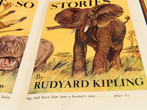 1912 JUST SO STORIES RUDYARD KIPLING: HOW THE ELEPHANT GOT HIS TRUNK Used