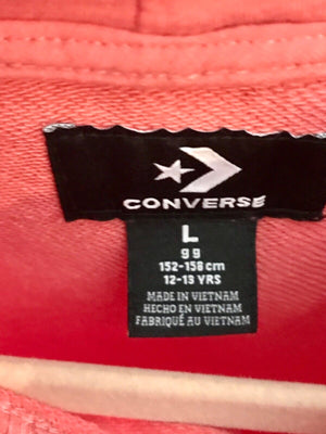 USED Converse Kids Boys Heathered Chuck Patch Pullover Hoodie (Big Kids)L 12-13yrs