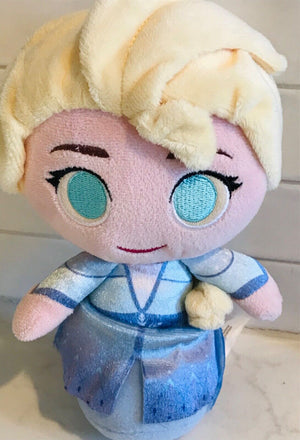 FUNKO ELSA FROZEN 8” Big Blue Eyes Soft Plush Toy Disney - Excellent Condition! USED