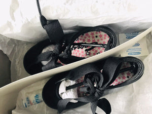 CAPEZIO N625C Jr Tyette Patten Leather Tap Dance Shoes Toddler size 6.5M USED
