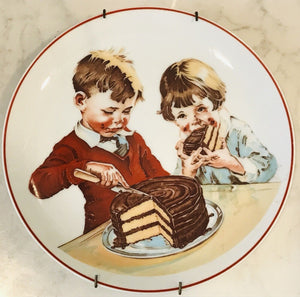 USED Cover Of Hershey's 1934 Chocolate Cookbook Plate 1980 Hershey W Plate Hanger