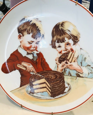 USED Cover Of Hershey's 1934 Chocolate Cookbook Plate 1980 Hershey W Plate Hanger
