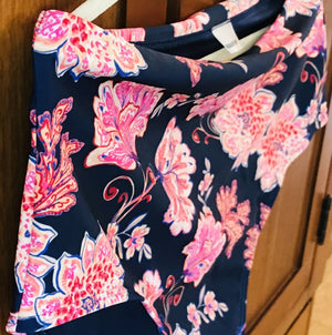 Old Navy High Wasted Bikini Bottom - Vintage Pumps Swim- Size M NWT