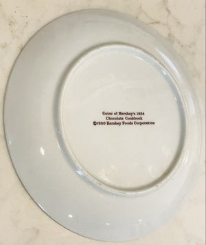 USED Cover Of Hershey's 1934 Chocolate Cookbook Plate 1980 Hershey W Plate Hanger