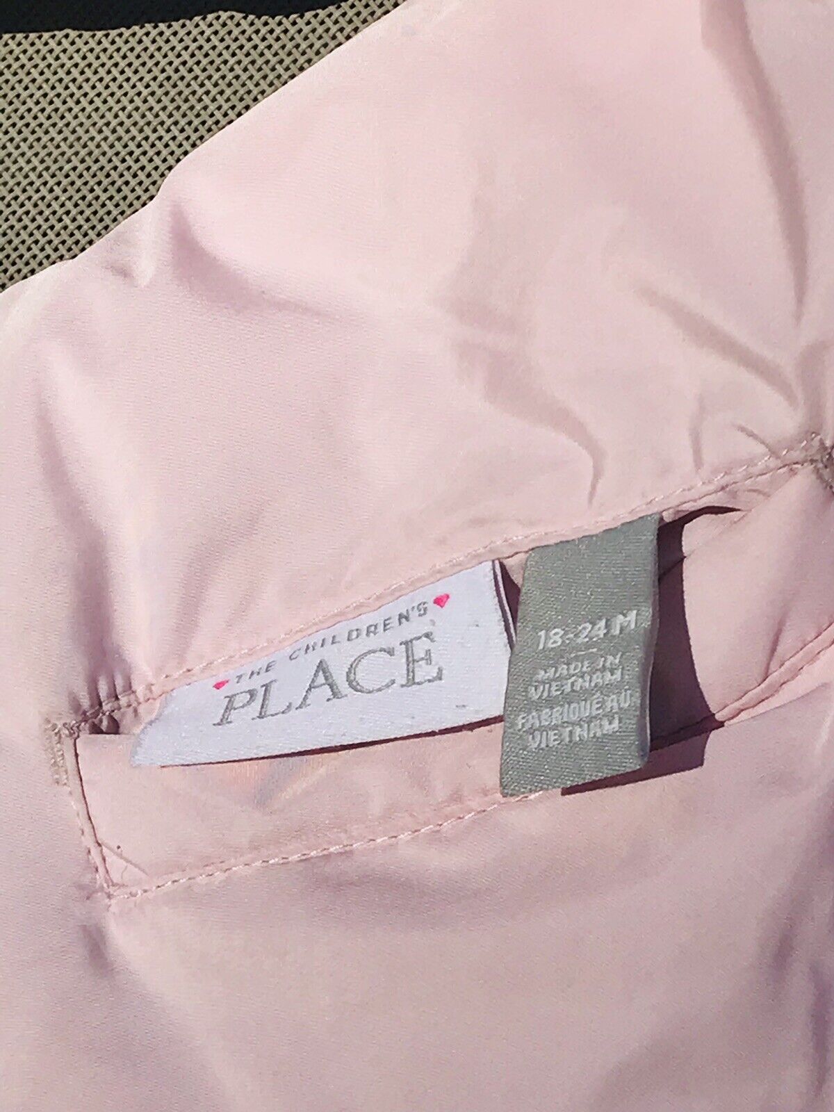 PLACE Pink Hoodie Zip Up Coat with Leopard Faux Fur 18-24 Mos Great Used Cond.!!