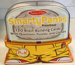 Melissa & Doug Smarty Pants Preschool PreK 120 Brain Building Cards In Case USED