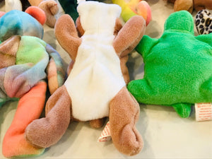 Vintage Beanie Babies LOT 13 w Tags! PeaceWrinkles, Freckles, Iggy, Batty, Bingo USED
