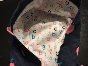 USED Bundles Baby Place Girls Pink Apple Zipper Jacket W Hoodie 0-3M Great Condition!