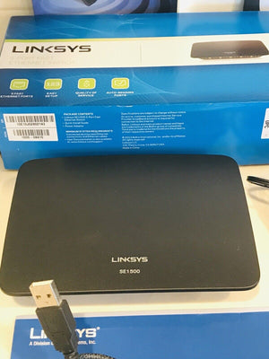 Linksys LOT: 5Port USED Fast Ethernet SE1500NP & Dual-Band Network Adapter WuSB600N