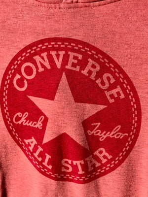 USED Converse Kids Boys Heathered Chuck Patch Pullover Hoodie (Big Kids)L 12-13yrs
