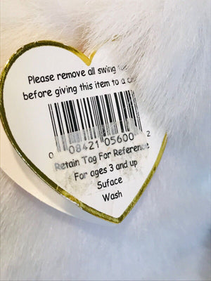 VINTAGE USED Ty CLASSIC 1995 Faith The Praying Bear W Tag 10”&Little Angel Wings Bear