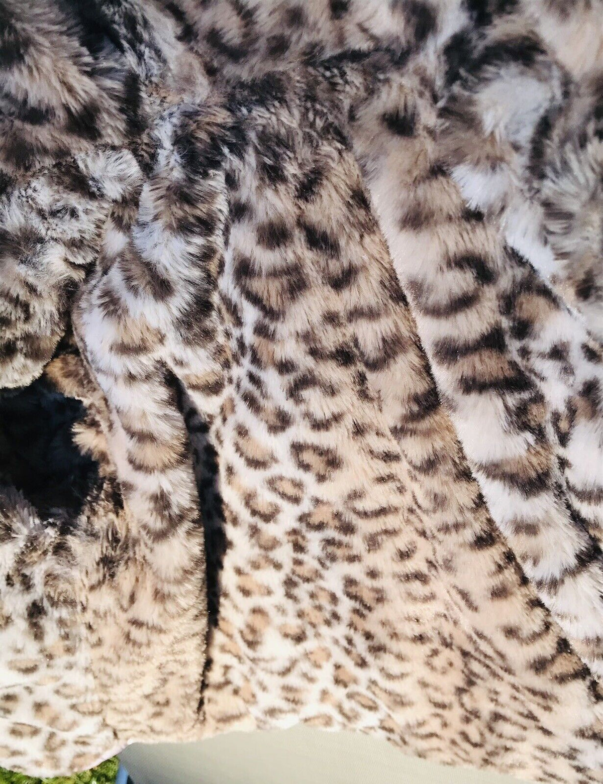 PLACE Pink Hoodie Zip Up Coat with Leopard Faux Fur 18-24 Mos Great Used Cond.!!