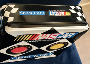 NASCAR Collectors Edition Checkers Game Set in Metal Tin Excellent Cdtn! USED
