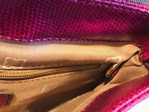 Liz Claiborne Purple Clutch Great Used : Missing Removable Strap USED