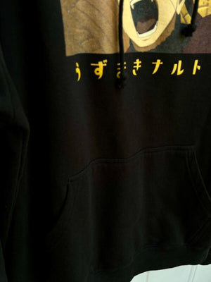 Ripple Junction NARUTO UZUMAKI Shippuden Black Hoodie Anime Sweatshirt Sz2X USED