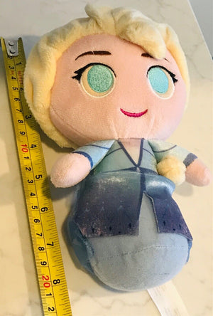 FUNKO ELSA FROZEN 8” Big Blue Eyes Soft Plush Toy Disney - Excellent Condition! USED