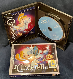 Cinderella (Blu-ray/DVD, 2012, 2-Disc Set, Diamond Edition +Tangled Short USED