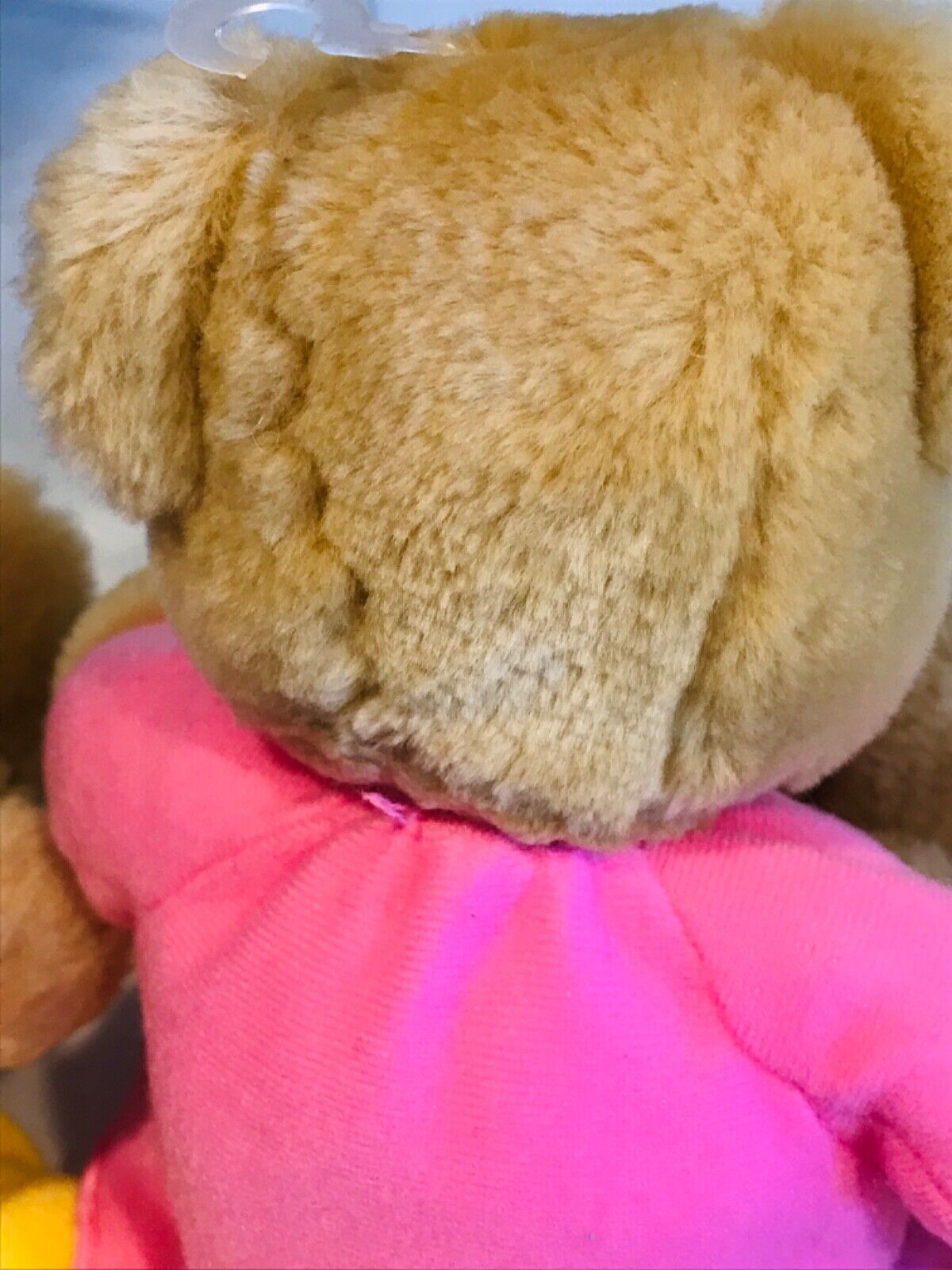 VINTAGE LOT: Two USED Hallmark Love Kiss Kiss Bears +1 Shirt & Mary Meyer Pink Bunny