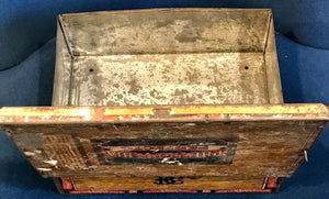 1920's Bayuk Philadelphia Hand Made Perfecto Metal Tin w Blue Bayuk Guarantee Used