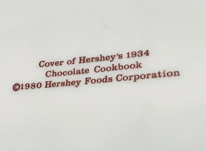 USED Cover Of Hershey's 1934 Chocolate Cookbook Plate 1980 Hershey W Plate Hanger